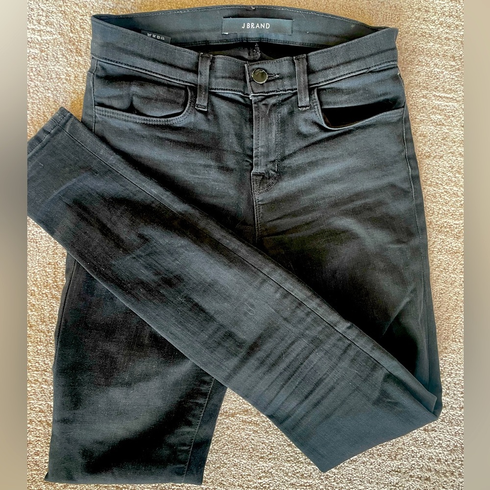 J Brand - Super Skinny Jeans - Graphite/Black - Size 26